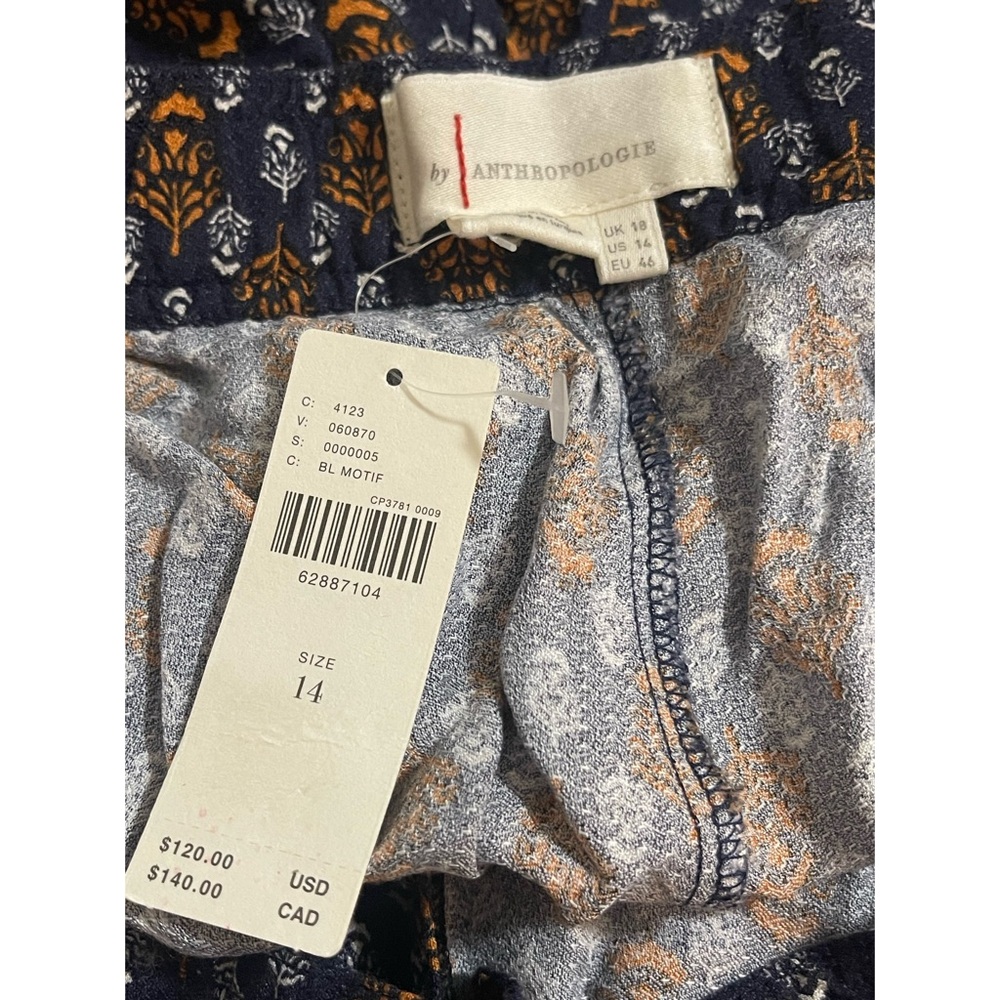 Anthropologie Smocked Balloon-Leg Pants NWT Size 14 - Picture 12 of 16